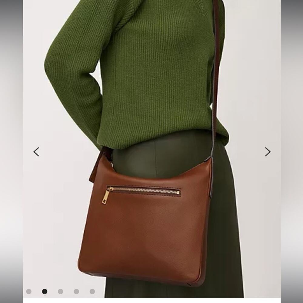 LIKE NEW ▶️ Fossil ◀️ Cecilia Leather Crossbody Purse Handbag Brown - Picture 2 of 16